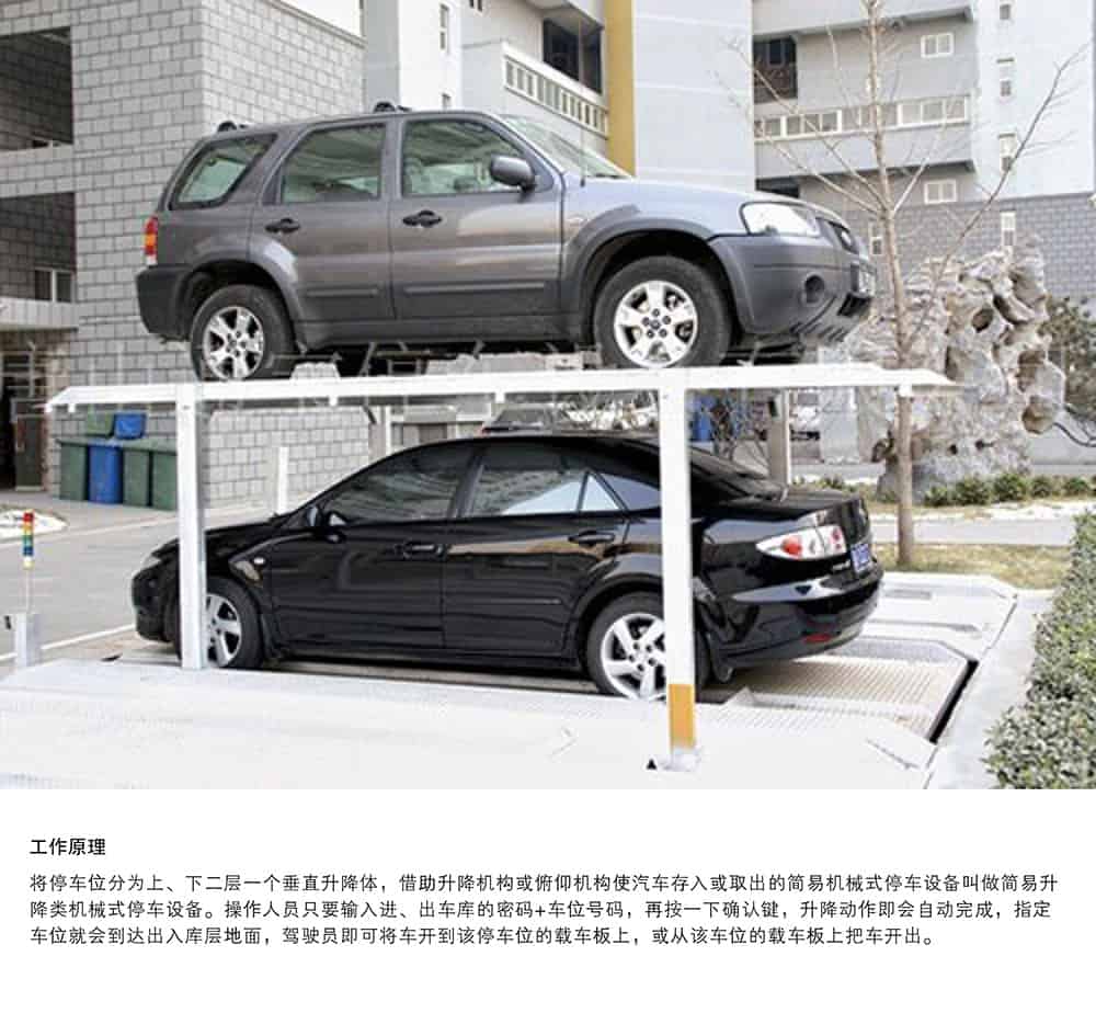重慶PJS2D1二層地坑簡易升降立體車庫工作原理.jpg